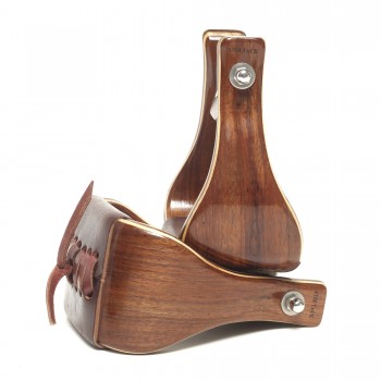 Tali Wood Buckaroo Bell Stirrups